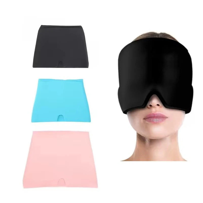 Gel Ice Pack Cap Hat Cold Compress Cap Ice Head Wrap Pack Headgear Hood Eye Mask