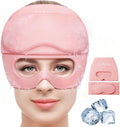 Migraine Relief Cap,2 in 1 Detachable Gel Eye Mask for Hot & Cold Therapy Headache Mask with Eye Holes Ice Pack for Birthday Gifts for Women